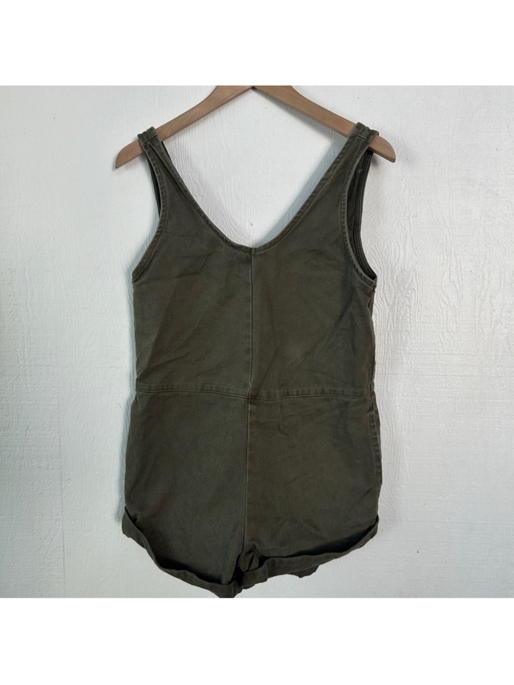 Rhythm Denim Olive Green Romper